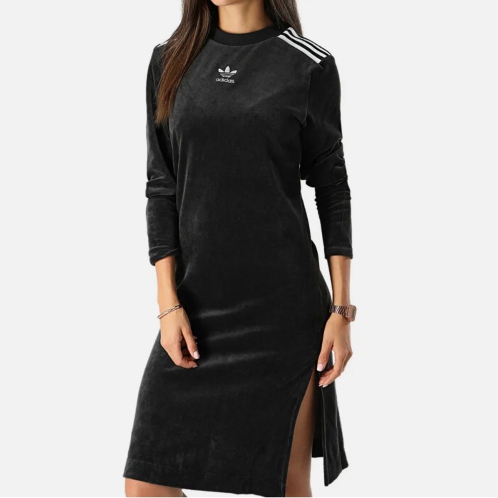 Adidas Velour Sweater Dress L